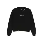 [Axel Arigato] Axel Arigato Loops Embroidered-detail Crew-neck Sweatshirt XS BLACK