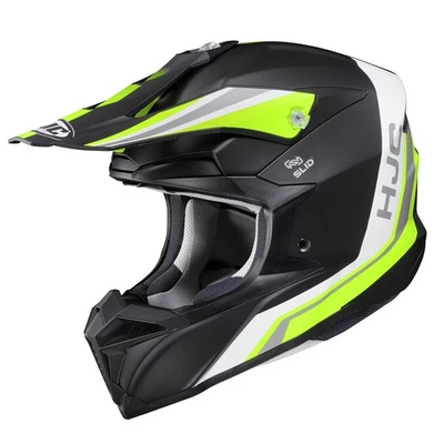 Hjc Helmet i50 Flux Helmet (Medium, Semi-Flat Hi-Viz Yellow (MC-3HSF))