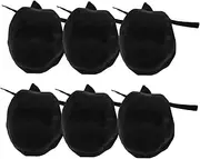[BESTYASH] 6pcs Japanese Style Pirate Hat for Men Women Chef Head Wrap Quick Dry Kitchen Cooking Cap Unisex Uniform Hat Black