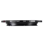 K&F Adapter for Nikon F Lens Mount to Canon EF EOS Camera 600D T3I 60Da 77D D30