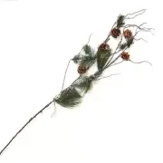 Frosted Artificial Pine, Pinecones and Wispy Twig 41" Floral Spray