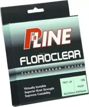 P-Line FCCFMGF-8 Floroclear Fluorocarbon Coated Mono 8lb 300yd Mist Green