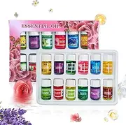 Oils for Diffuser, Water-Soluble Aromatherapy Humidifier Oil Set, Long-Lasting Water-Soluble Humidifier Scents Natural Air Freshener for Stress Sleep Meditate