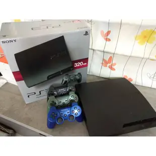 【PS3主機二手便宜賣】 320G 無改  含數位遊戲 贈三個原廠遙控器及線