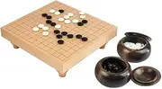 13 x 13 Go Table Set with 8mm Stones and Dark Bowls