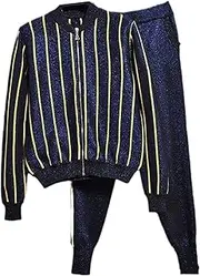 [UIOKLMJH] Autumn 2 Piece Set Women Long Sleeve Sweater+Pants Suit Women Two Piece Outfits Casual Loose Knitwear Suit