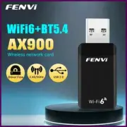 WiFi 6 AX900 BT5.4 USB Adapter Dual Band 2.4G&5GHz WiFi Card 2in1 Wlan Receiver