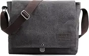 [CORIOS] Retro Men's Shoulder Bag, Canvas Handbag, Casual Office Bags, Large Messenger Bag, Handbag for Travel, School, College, Work, Outdoor