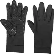 [Milisten] 1 Pair Copper Fiber Non Slip Compression Gloves for Fitness Sports and Cycling Elastic Full Finger Training Gloves for Enhanced Grip and Durability