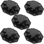 HEALSOPTHY Pcs Deck Support Pedestals Height Adjustable Plastic Paver Pedestals for Outdoor Decking Black Foundation Support