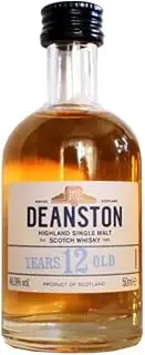 Deanston 12 Year Old Highland Single Malt Scotch Whisky Glass Miniature 50mL