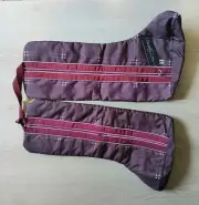 Chestnut Bay Quilted Lined Boot Bag Set NWT Plum Plaid C2