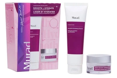 Murad Smooth + Hydrate With Clinically Proven Acids -2 Piece Full Sized Set