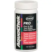 AQUACHEK PRO 5-WAY TEST STRIPS 5-in-1, TC, TB, FC, pH, TA 100-Strips