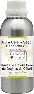 Greenwood Essential Pure Celery Seed Essential Oil (Apium graveolens) 100% Natural Therapeutic Grade Steam Distilled for Personal Care 300ml (10oz)