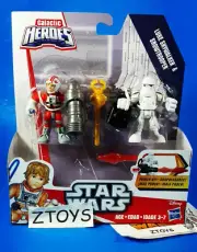 STAR WARSGALACTIC HEROESLUKE SKYWALKER AND SNOWTROOPERPOWER UP FIGURES!