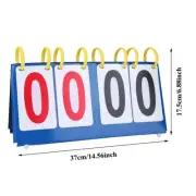 (4-digit) Scoreboard PVC Waterproof 3-digit 4-digit Tabletop Score Flipper MN
