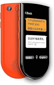 Smart Instant Voice Photo Scanning Translator 3.7 Inch Touch Screen WiFi Support Offline Portable Multi-Language Translation (Color : Black) Hello Yearn for FANDIAO