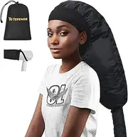 Bonnet Hair Dryer Attachment: Upgraded Extra Large Hooded Hair Dryer Adjustable Soft Blow Dryer Caps - Easy to Use for Natural Curly Textured Hair Care Styling Fast Drying
