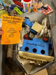 Zirkus Hagenbeck Circus Toy Tractor TUCHER & WALTHER TIN WIND UP 500 Made WORKS