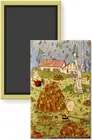 Charlie Brown Linus Falling Autumn Leaves Image Peanuts Fridge Magnet 2 x 3