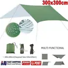 3x3M Hammock Camping Tarp Rain Fly Waterproof Tent Shelter Canopy Sunshade Cloth