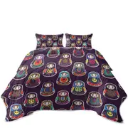Matryoshka Russian Doll Pattern Coverlet