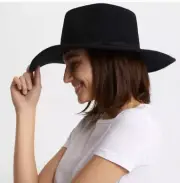 Brixton Ashley 100% Wool Felt Hat Black One Size