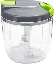 Sifenma Manual Food Processor With Cover and Handle - Onion Slicer Cutter, Vegetable Chopper for Garlic, Carrots, Peppers, Fruits Mincing (900ML)
