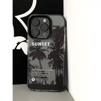 在飛比找ETMall東森購物網優惠-新款韓系黑色椰子樹影子適用于蘋果iphone14promax