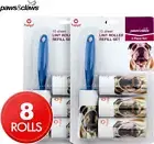 2 x Paws and Claws 10-Sheet Lint Roller + 3-Refills - Blue