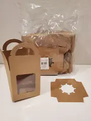 New Juvale 50 Pack Kraft Paper Single Cupcake Bakery Boxes