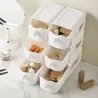 Stackable Jewelry Lipstick Storage Container Drawer Type Desktop Storage Box