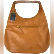 FAWN Design The Slouchy Tote in Brown Matte Boho Shoulder Strap Pockets NEW