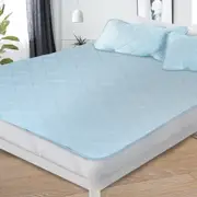 Dreamz Mattress Protector Cool Topper Set Pillow Case Double