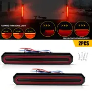 2X Tray Back Ute Tail Lights 87 LED Flowing Turn Signal Truck Trailer Rear Stop (for: BMW)