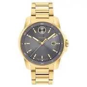Movado Gold Steel Grey Dial Automatic Men's Swiss Made Watch - 3601250