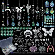 HYBEADS DIY Suncatchers, 400pcs Sun Catchers Making Supplies Kit Art and Crafts