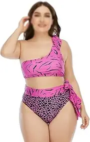 Women's Plus Size Swimsuit, Swimwear, Swimsuit, High Waist, Plus Size,