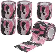 Daseeme Self-Adhesive Camouflage Tape Wrap Protective Camo Form Non-Woven Stealth Camo Tape Stretch Bandage for Outdoor Camping 5CM x 4.5M