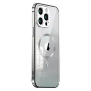 Crystal Clear Phone Case for iPhone 14 Pro Max TPU+PC+Metal Protective Phone Shell Compatible