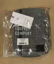 NWT Herschel Supply Tech Organizer Travel Kit Light Grey Raven Crossshatch