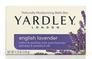 Yardley London English Lavender with Essential Oils Soap Bar, 4.25 oz Bar A33