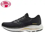 美津濃MIZUNO WAVE RIDER 26 慢跑鞋超寬楦 黑 黃 J1GC220402