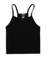 Aqua Girls' Seamless Crop Tank Top, Big Kid - Exclusive