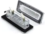 DEMULAX 2pcs CANbus 18 SMD License Plate Number Light Lamp Error Free, for, for Smart Fortwo Coupe Convertible 450 451 W450 W453 Car Number Plate Light