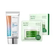 NEOGEN Dermalogy - Bio-Peel Gauze Peeling - Green Tea - 8ea + Day-Light Protection Airy Sunscreen SPF50+ - 50ml (1ea) Set