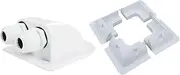 Perfk Solar Panel Mounting Brackets Kit Campervan Mount Sturdy RV Rooftop Solar Panel Mounts for Roofs Car Bonnets Camp Vans, White