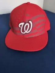 Washington Nationals New Era Size 7 1/2 Fitted 59Fifty July 4th Cap NOS NWOT