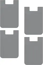 Phone Card Holder Stick On - Slim Phone Card Holder | 4X Adhesive Sticker Back of Cellphone Wallet, Cellphone Accessories, Sticky Pocket, Smartphone Case Grip for Women Men